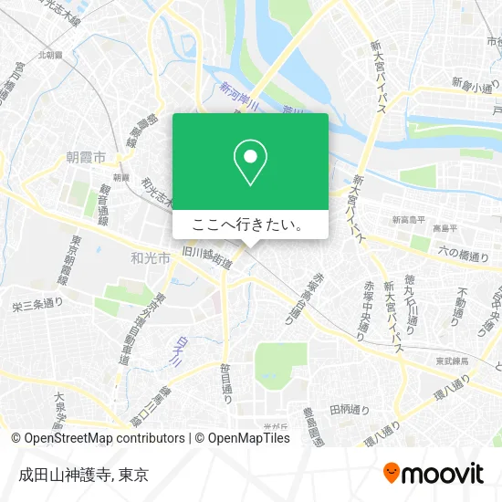 成田山神護寺地図