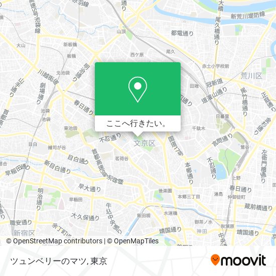 ツュンベリーのマツ地図