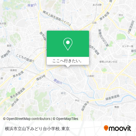 横浜市立山下みどり台小学校地図