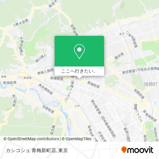 カシコシュ 青梅新町店地図
