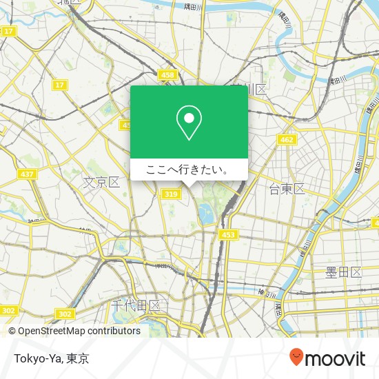 Tokyo-Ya地図