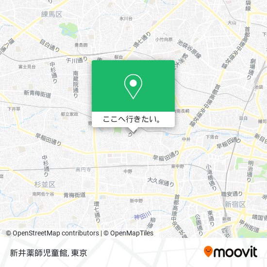 新井薬師児童館地図