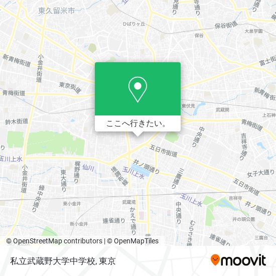 私立武蔵野大学中学校地図