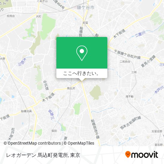 レオガーデン 馬込町発電所地図