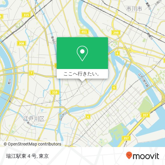瑞江駅東４号地図