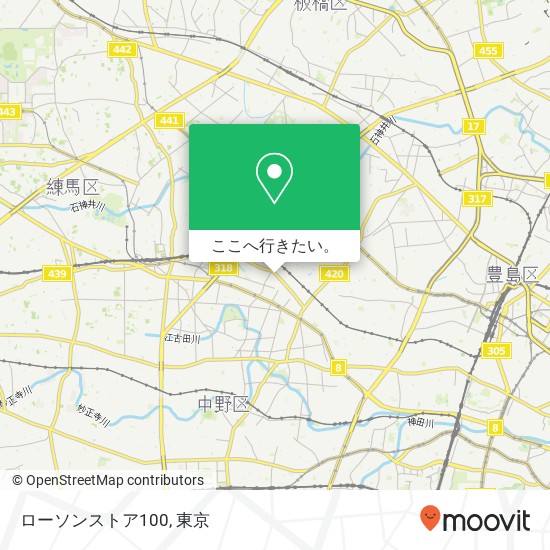 ローソンストア100地図