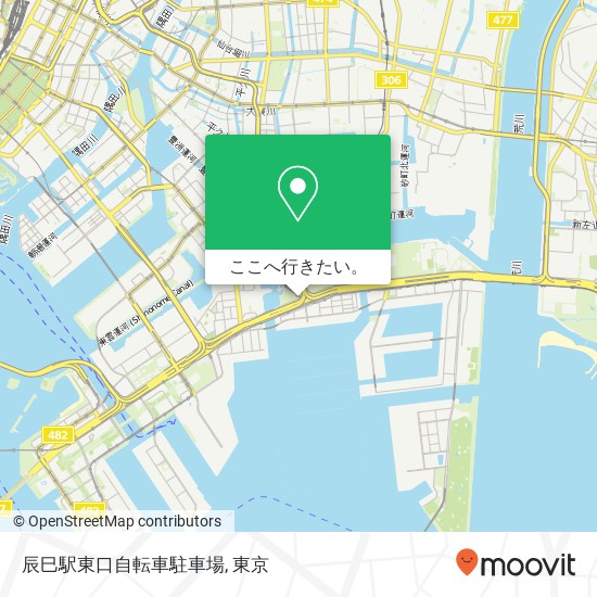 辰巳駅東口自転車駐車場地図