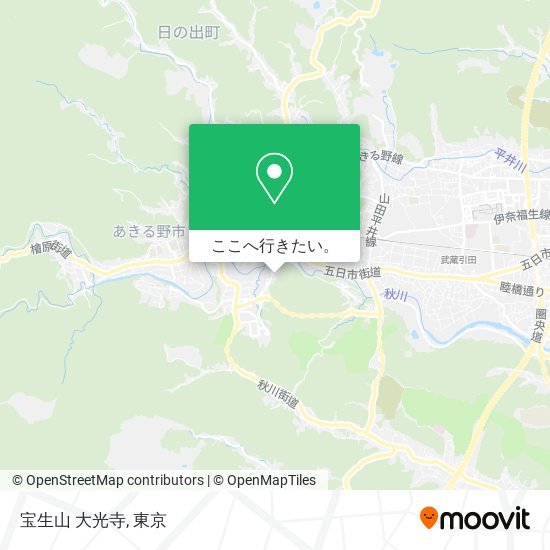 宝生山 大光寺地図