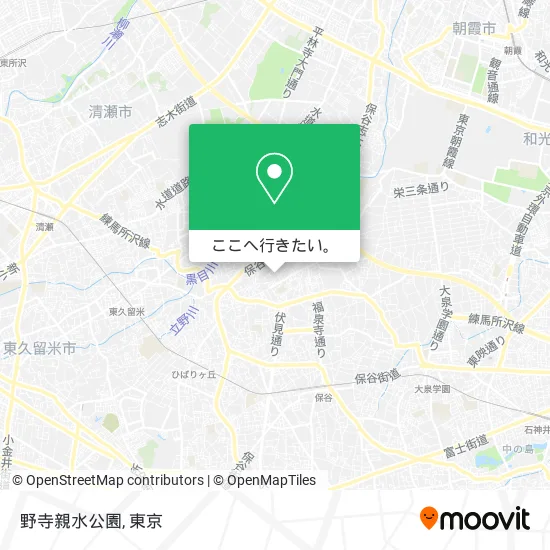 野寺親水公園地図