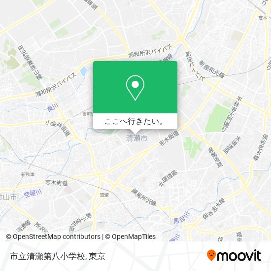 市立清瀬第八小学校地図