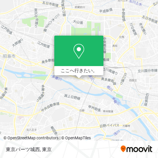 東京パーツ城西地図