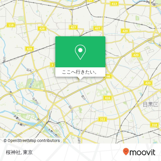 桜神社地図