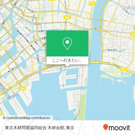東京木材問屋協同組合 木材会館地図