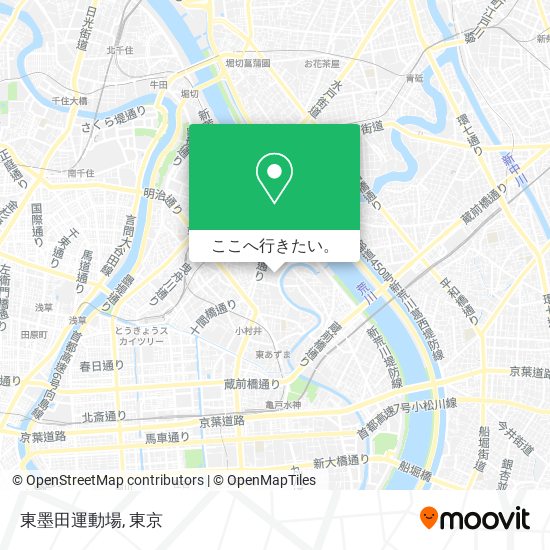 東墨田運動場地図
