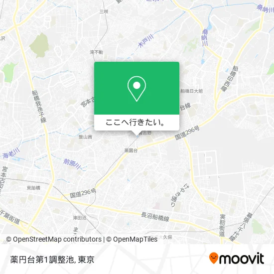 薬円台第1調整池地図