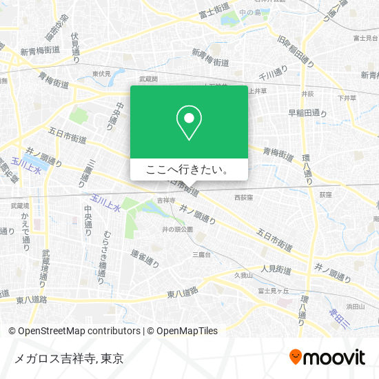メガロス吉祥寺地図
