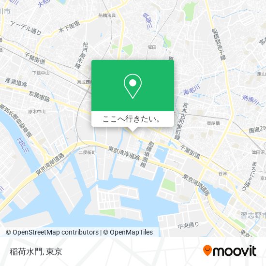 稲荷水門地図