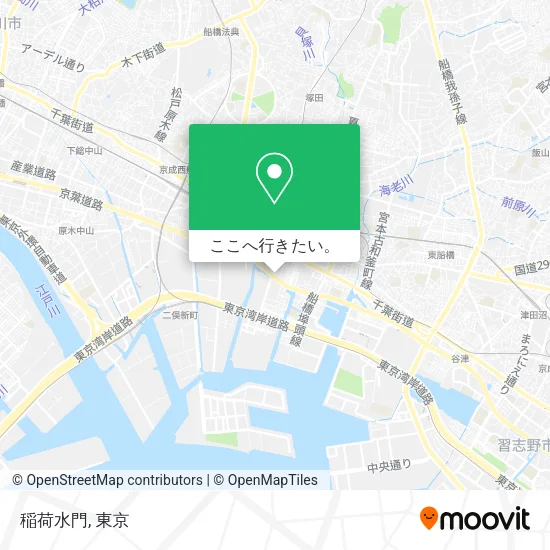 稲荷水門地図