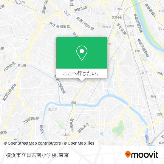 横浜市立日吉南小学校地図