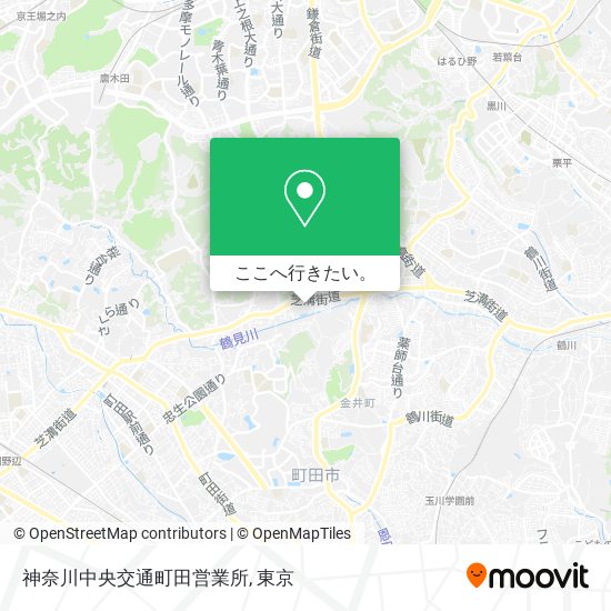 神奈川中央交通町田営業所地図
