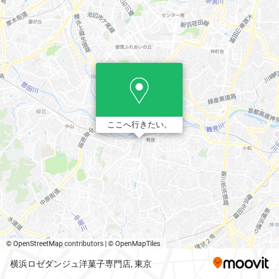 横浜ロゼダンジュ洋菓子専門店地図