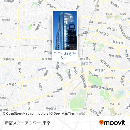 新宿スクエアタワー地図