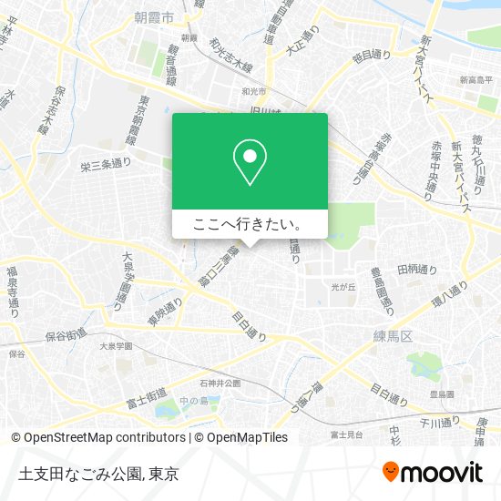 土支田なごみ公園地図