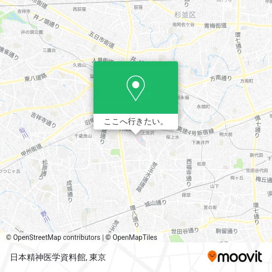 日本精神医学資料館地図