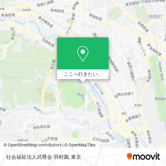 社会福祉法人武尊会 羽村園地図