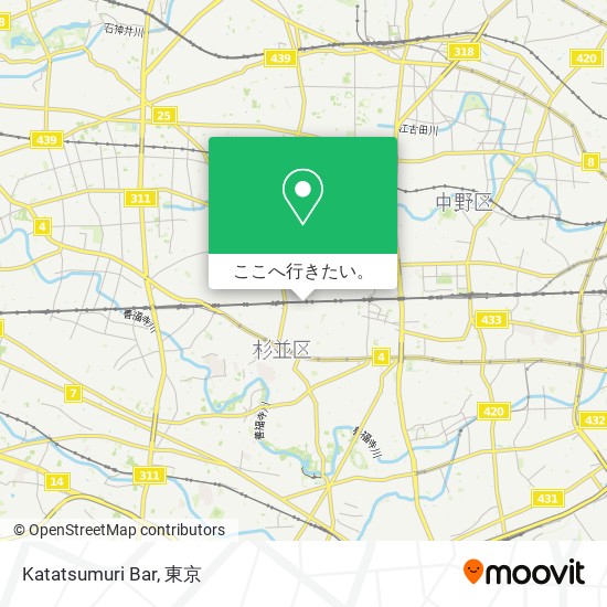 Katatsumuri Bar地図