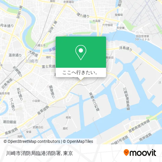 川崎市消防局臨港消防署地図