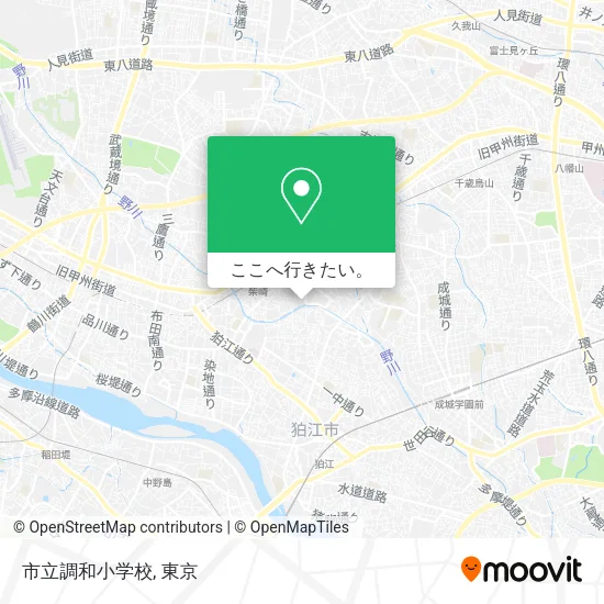 市立調和小学校地図