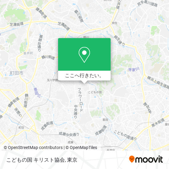 こどもの国 キリスト協会地図