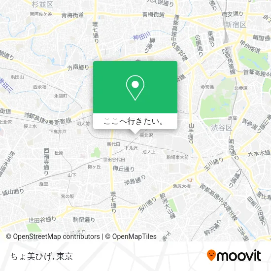 ちょ美ひげ地図