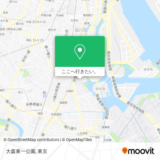 大森東一公園地図