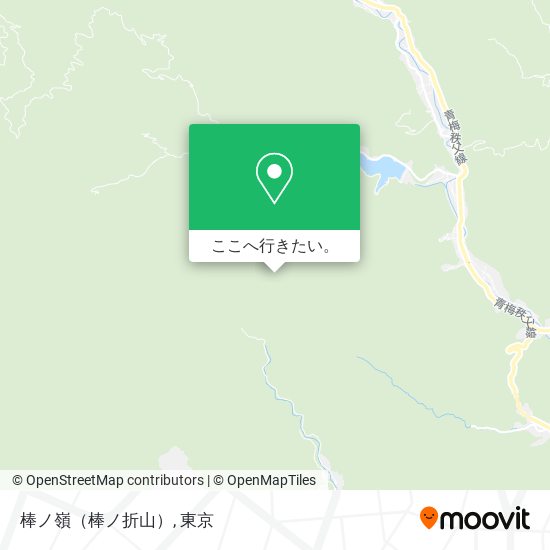 棒ノ嶺（棒ノ折山）地図