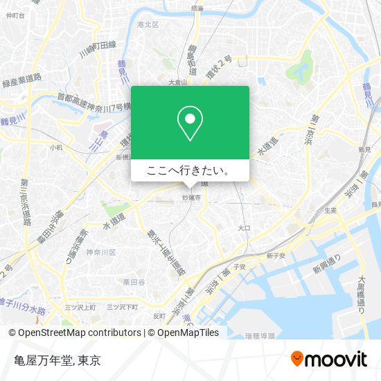 亀屋万年堂地図