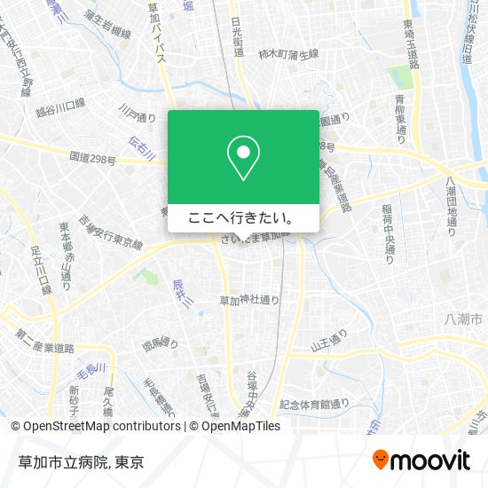 草加市立病院地図