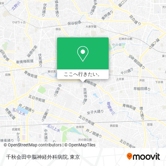 千秋会田中脳神経外科病院地図