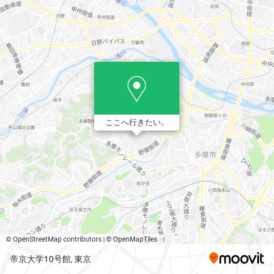 帝京大学10号館地図