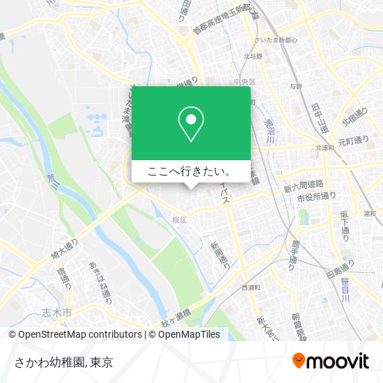 さかわ幼稚園地図