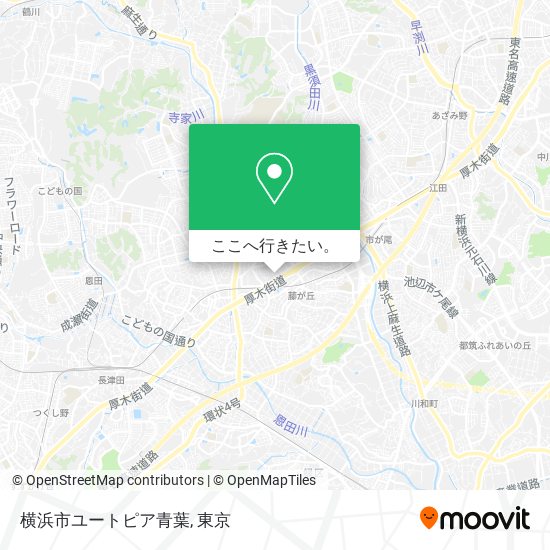 横浜市ユートピア青葉地図