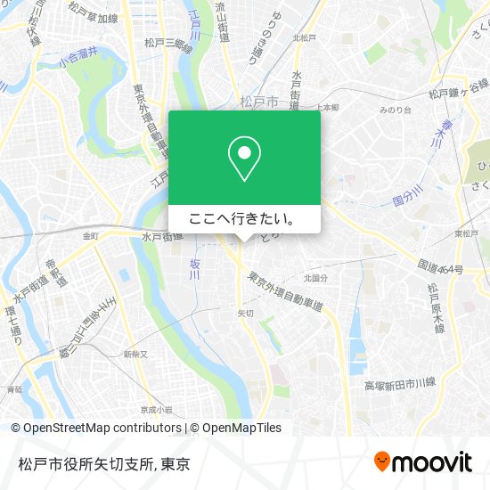 松戸市役所矢切支所地図