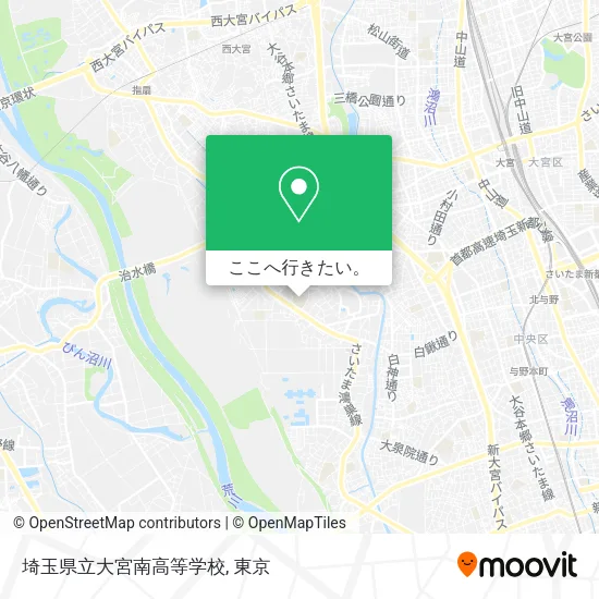 埼玉県立大宮南高等学校地図