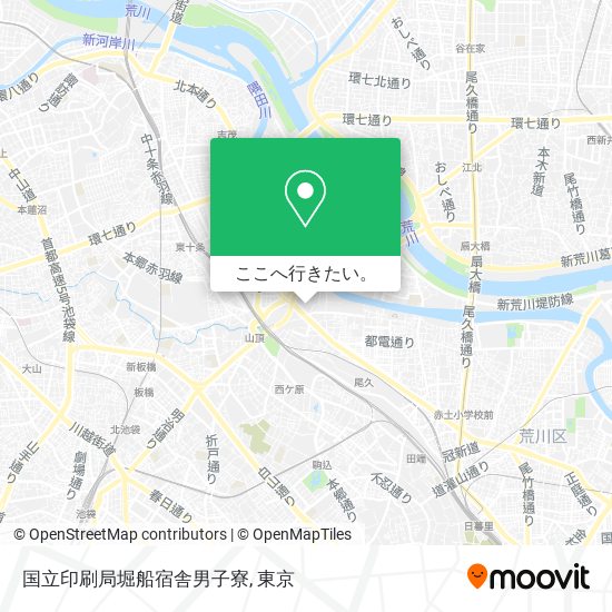 国立印刷局堀船宿舎男子寮地図