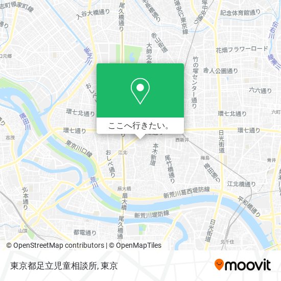 東京都足立児童相談所地図