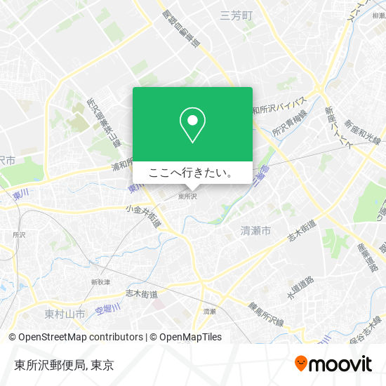 東所沢郵便局地図