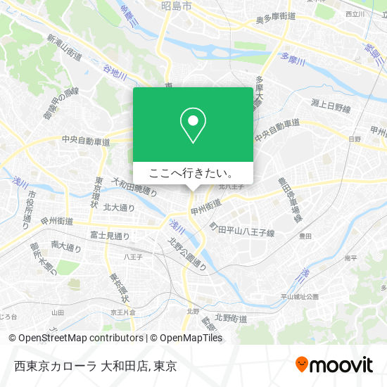 西東京カローラ 大和田店地図