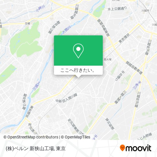 (株)ベルン 新狭山工場地図