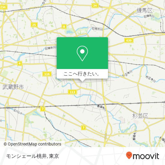 モンシェール桃井地図